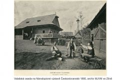 Valašská osada na Národopisné výstavě Československé 1895